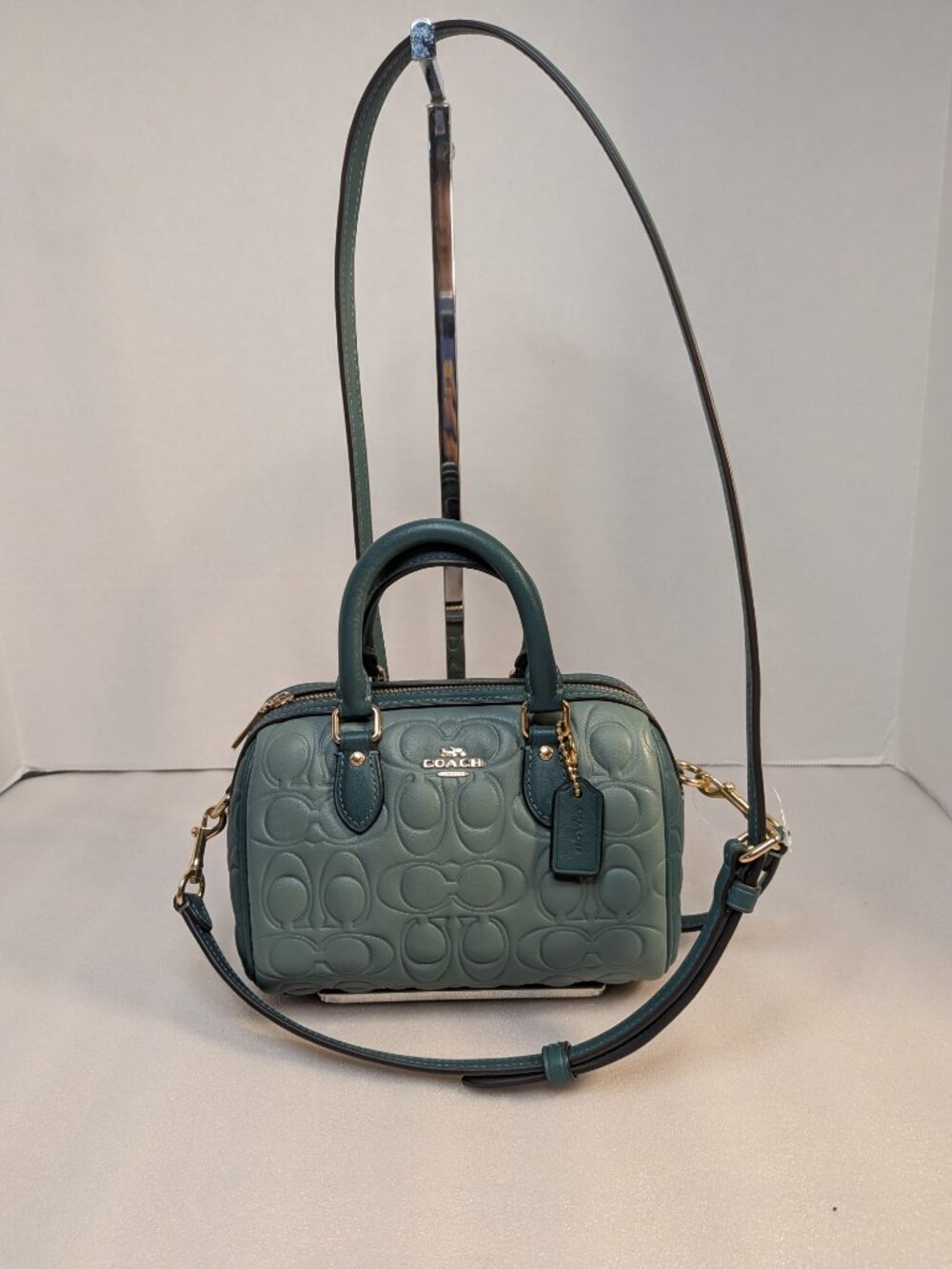 NWT Coach Mini Rowan Crossbody Bag In Blocked Signature Leather (CY744) - Picture 6 of 10